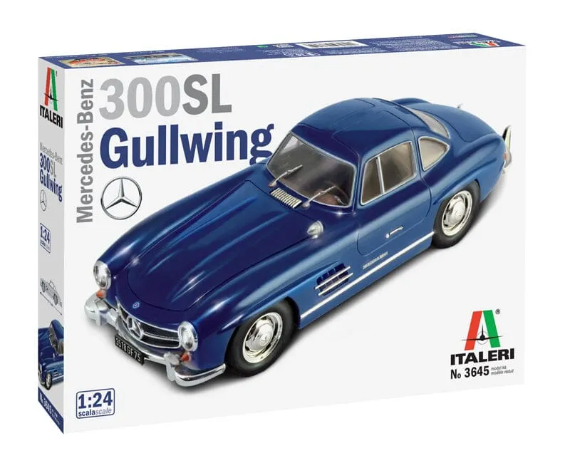 Italeri Mercedes Benz 300SL Gull Wing 1/24 Plastic Model Kit 3645