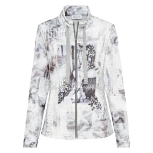 Just White Zip Jacket - Style J3579