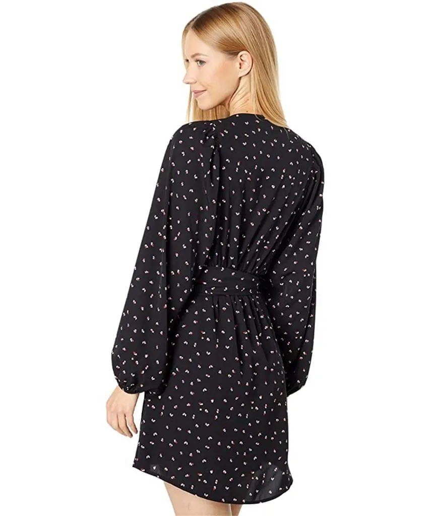 Kennedy Wrap Dress Black Print