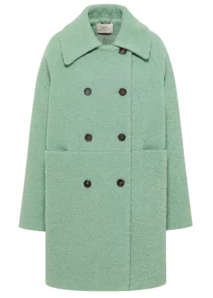 LANIUS 14108 Boucle coat 641 frosty green women