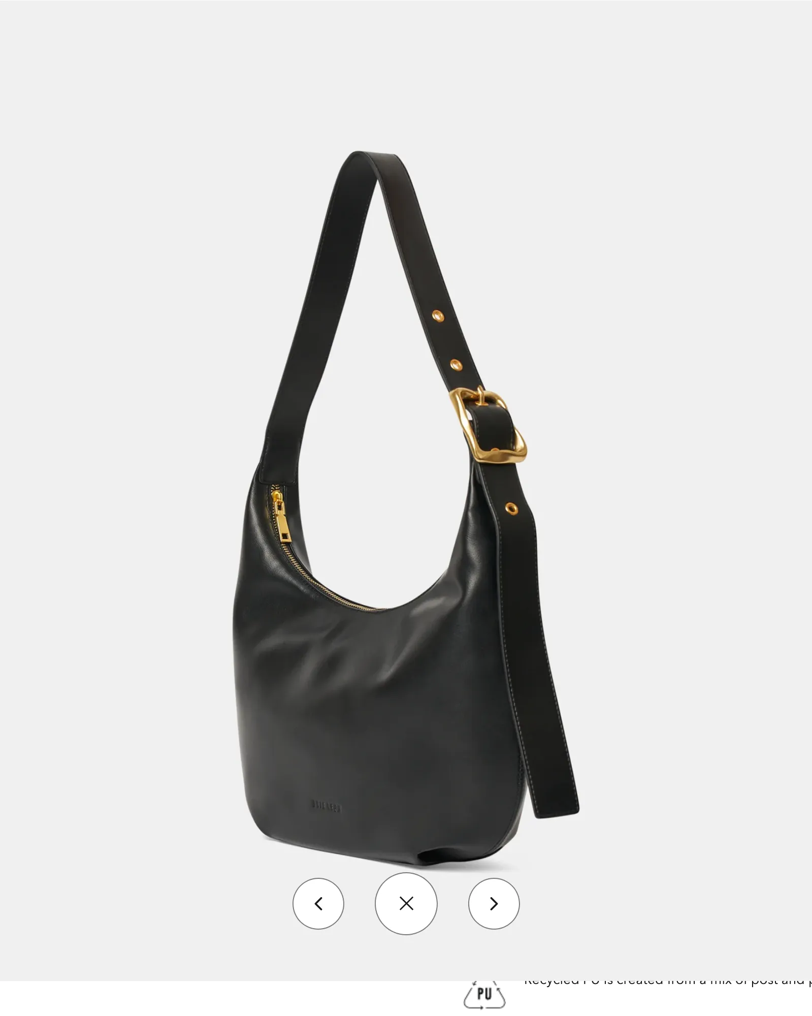 LARGE EVERYDAY CROISSANT BAG | BLACK