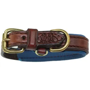 Leather Pet Collar | Brown Leather Collar | Tiny Dog Collar | Small Leather Collar | Havana Brown Collar | Amish Made | Amish Dog Collar