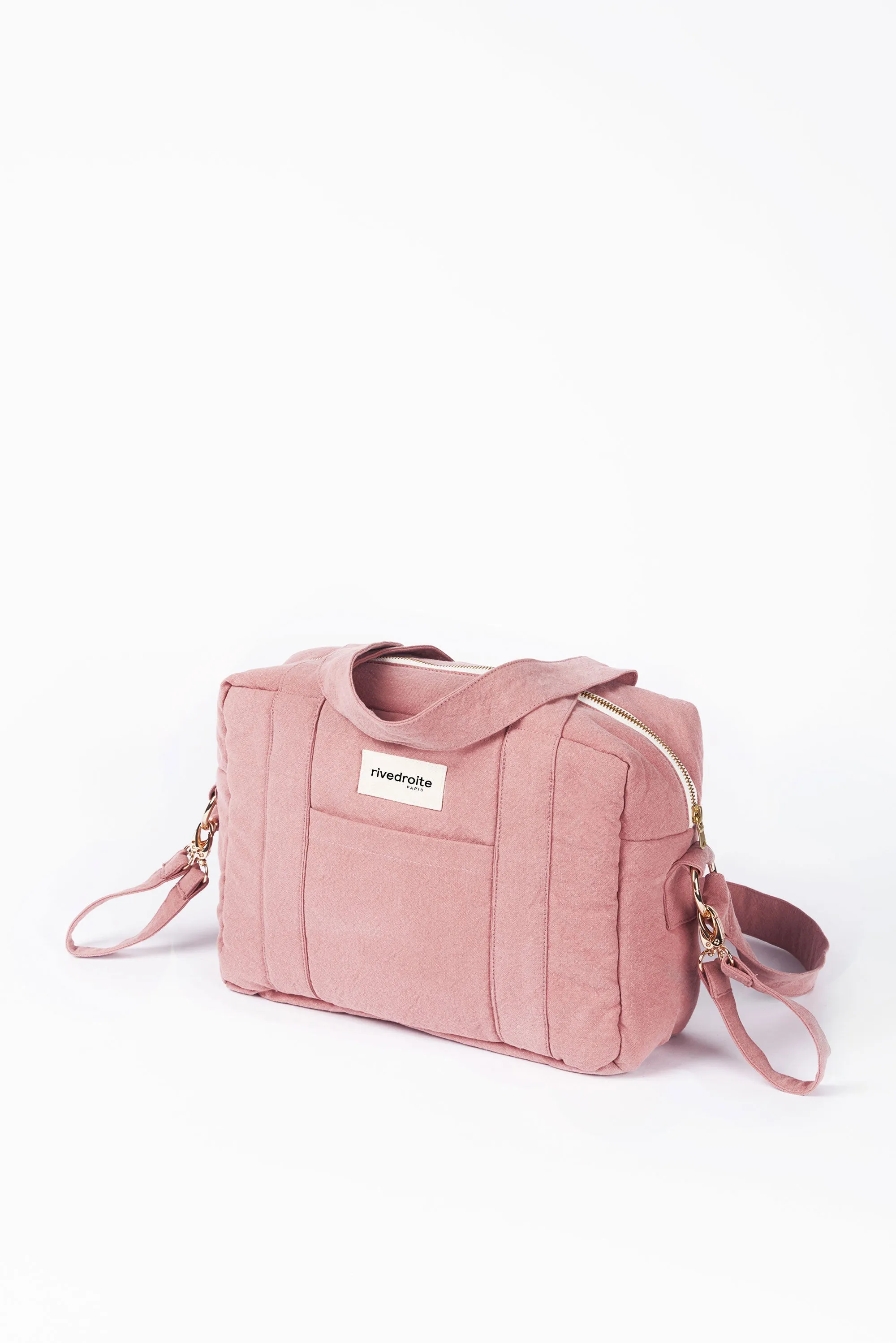 Mini Darcy the anti diaper bag - Recycled cotton Bois de Rose