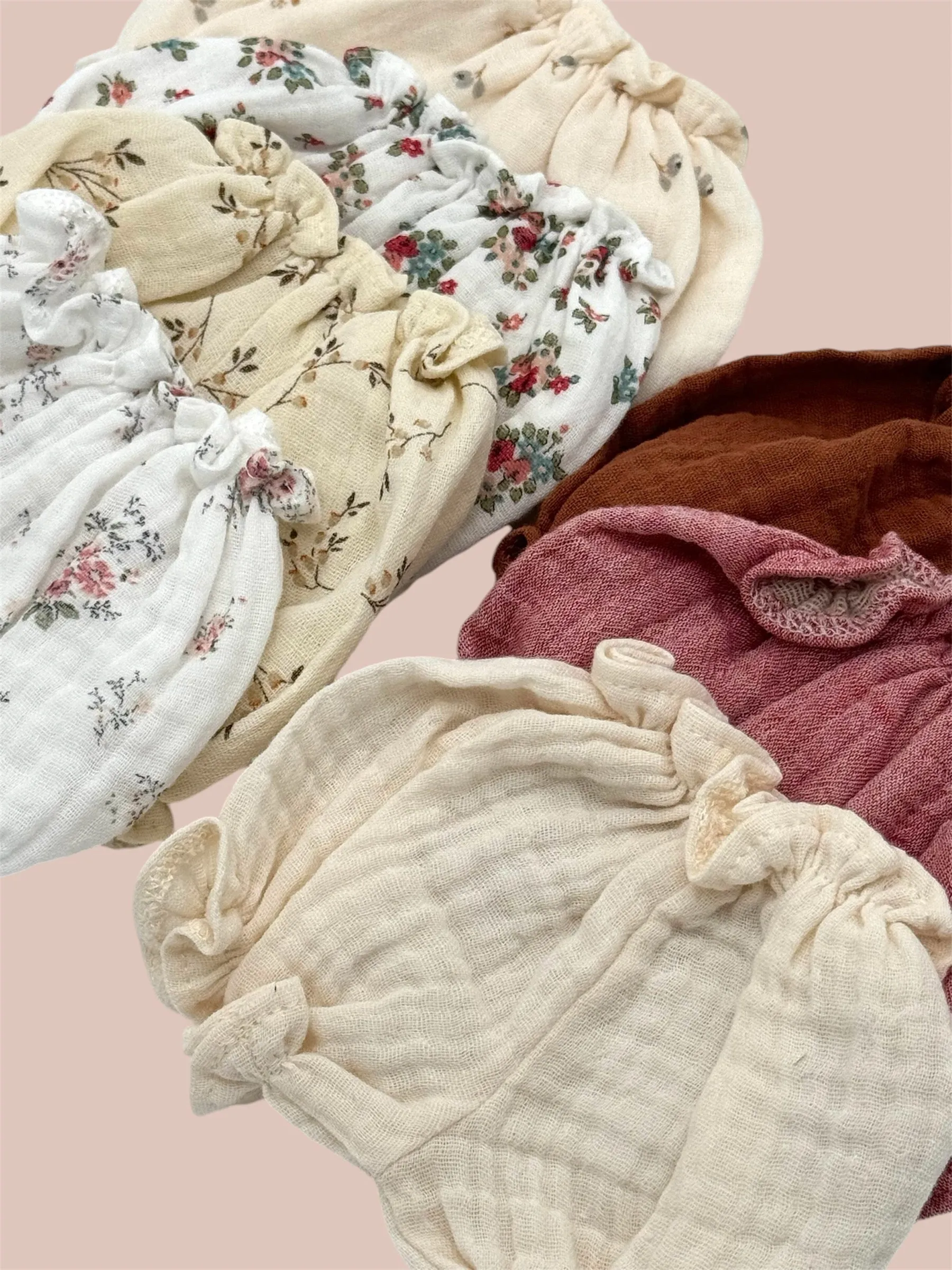 Minikane Doll Clothes | Muslin Bloomers - Wildflower Meadow