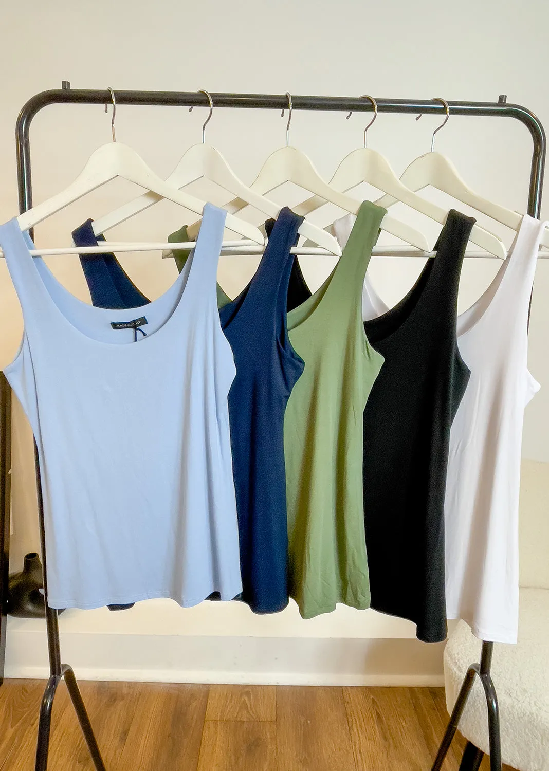Naomi Classic Vest Top in White