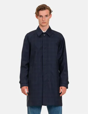 Norse Projects Svalbard 3 Layer Technical Wool Coat - Navy Blue