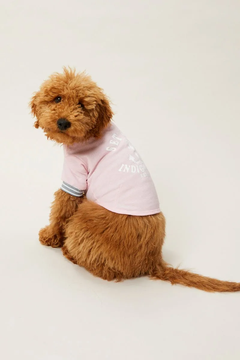 Pink Nautical Anchor Pastel Dog Jumper