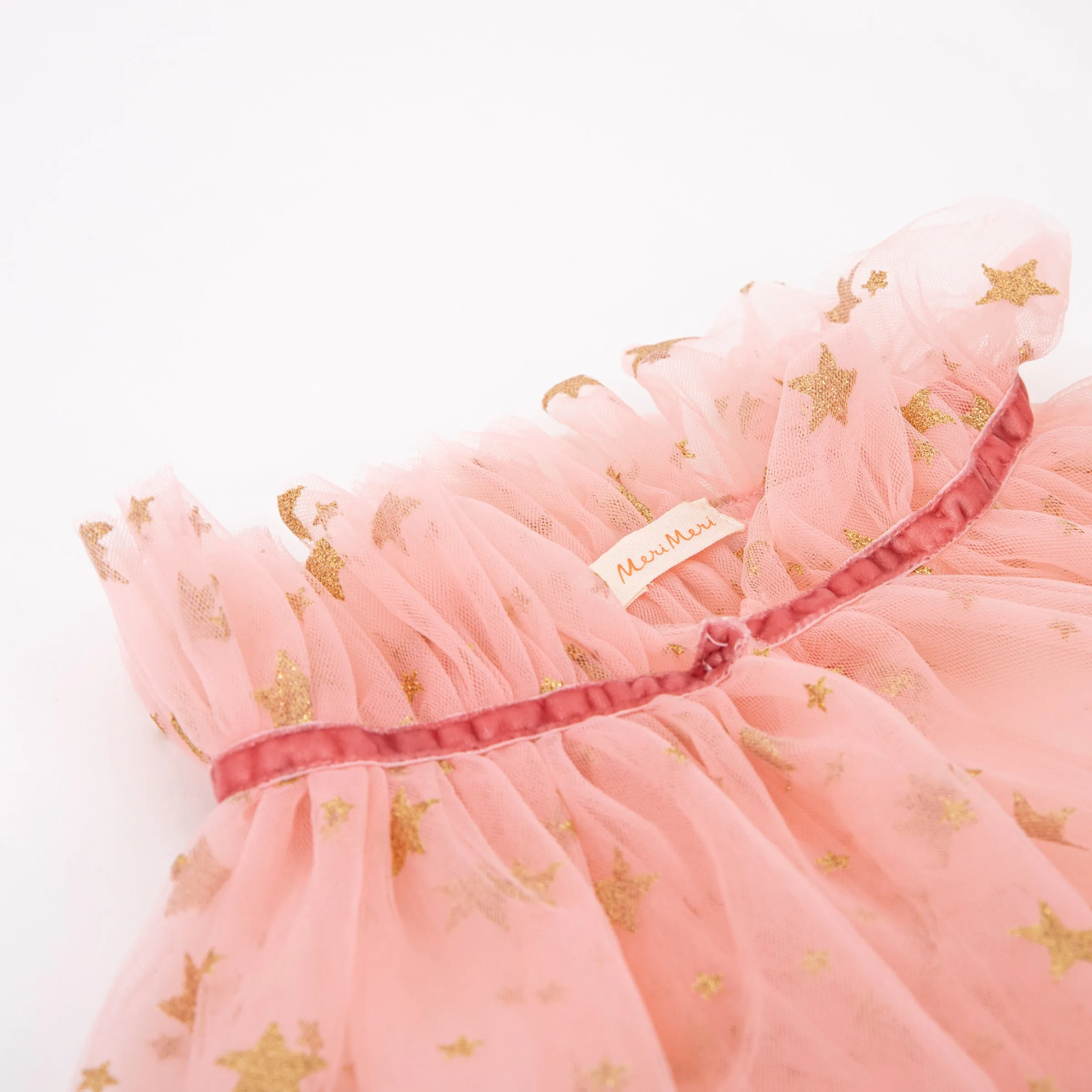 Pink Tulle Star Cape