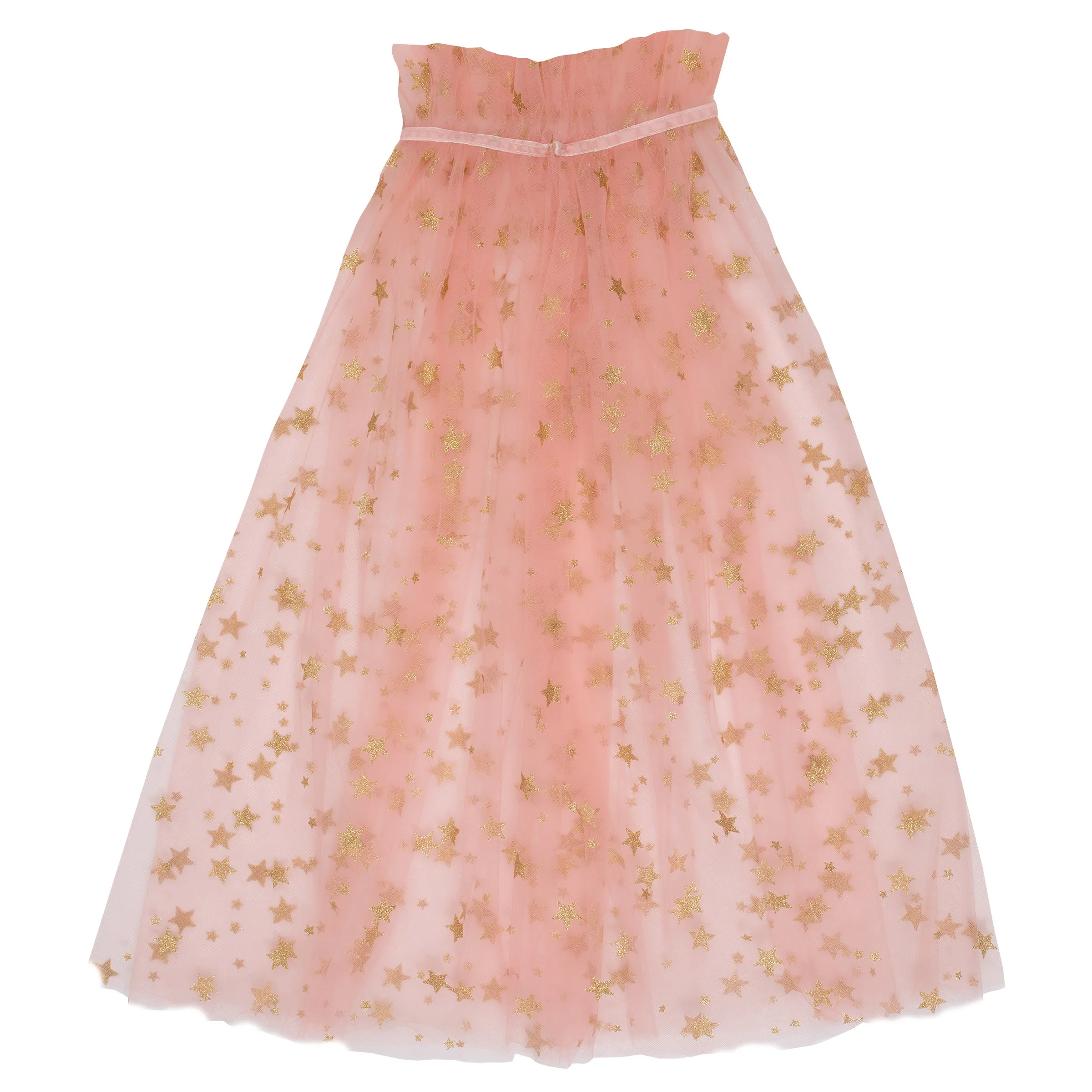 Pink Tulle Star Cape
