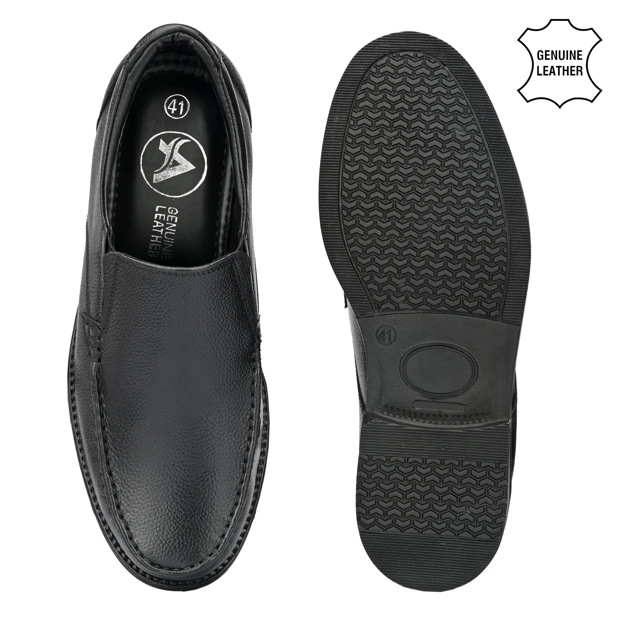 Posh Trumock Full Grain Leather Slip Ons