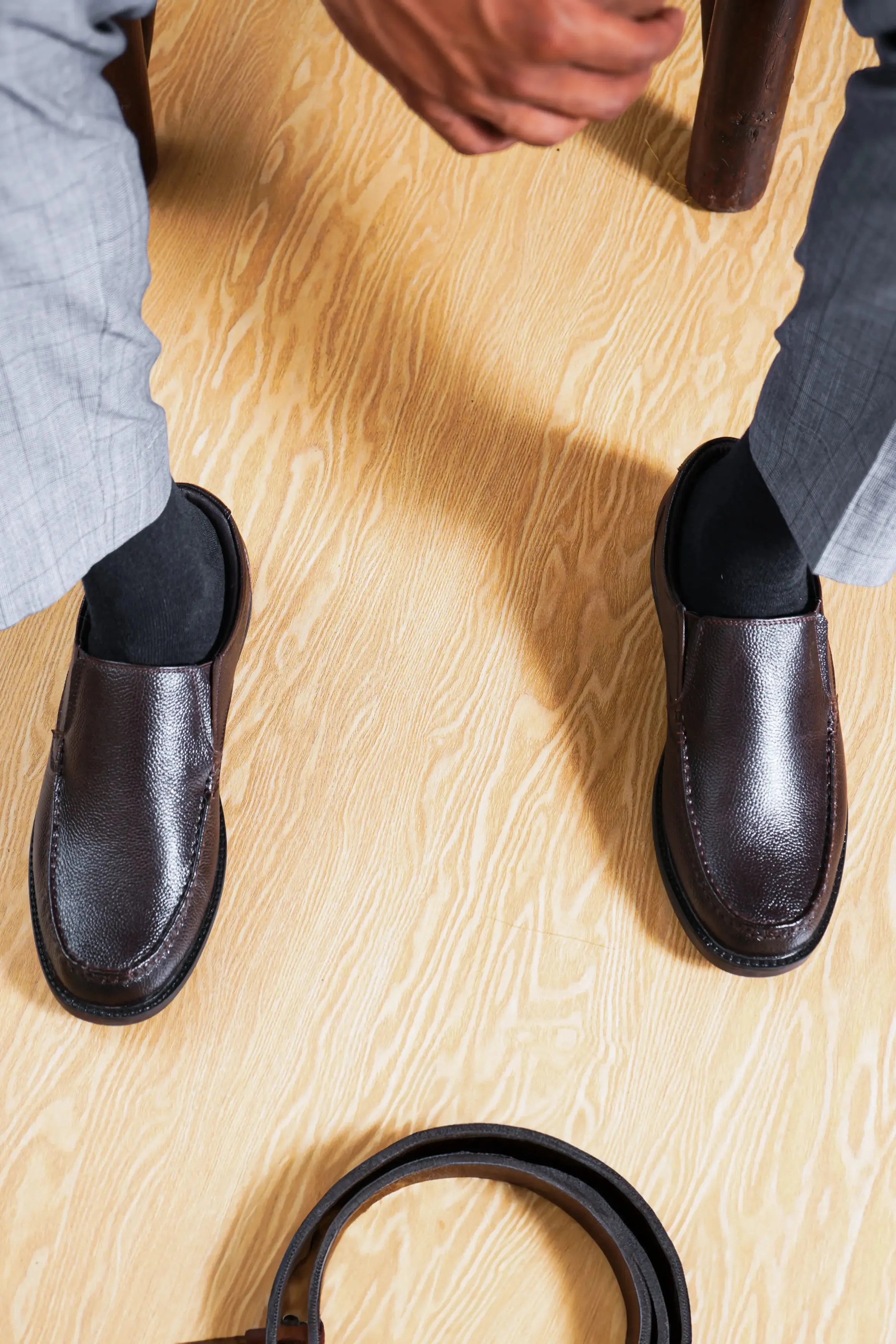 Posh Trumock Full Grain Leather Slip Ons