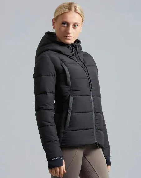 Premier Equine Casella Ladies Quilted Jacket (Black)