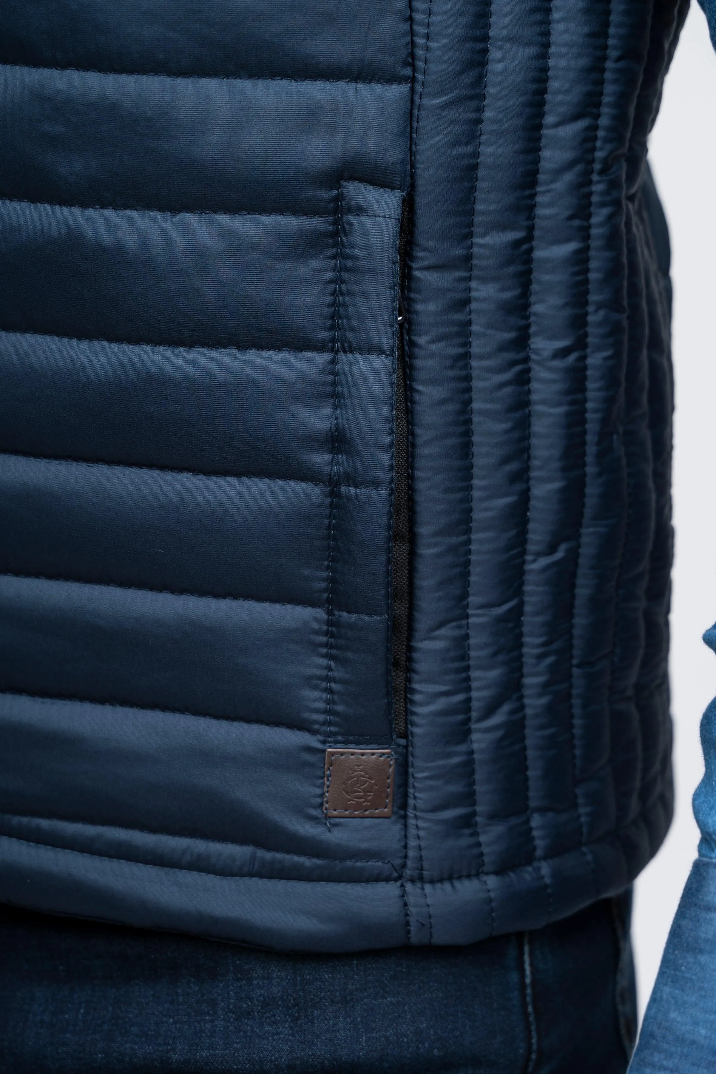 PUFFER JACKET S/L BLUE