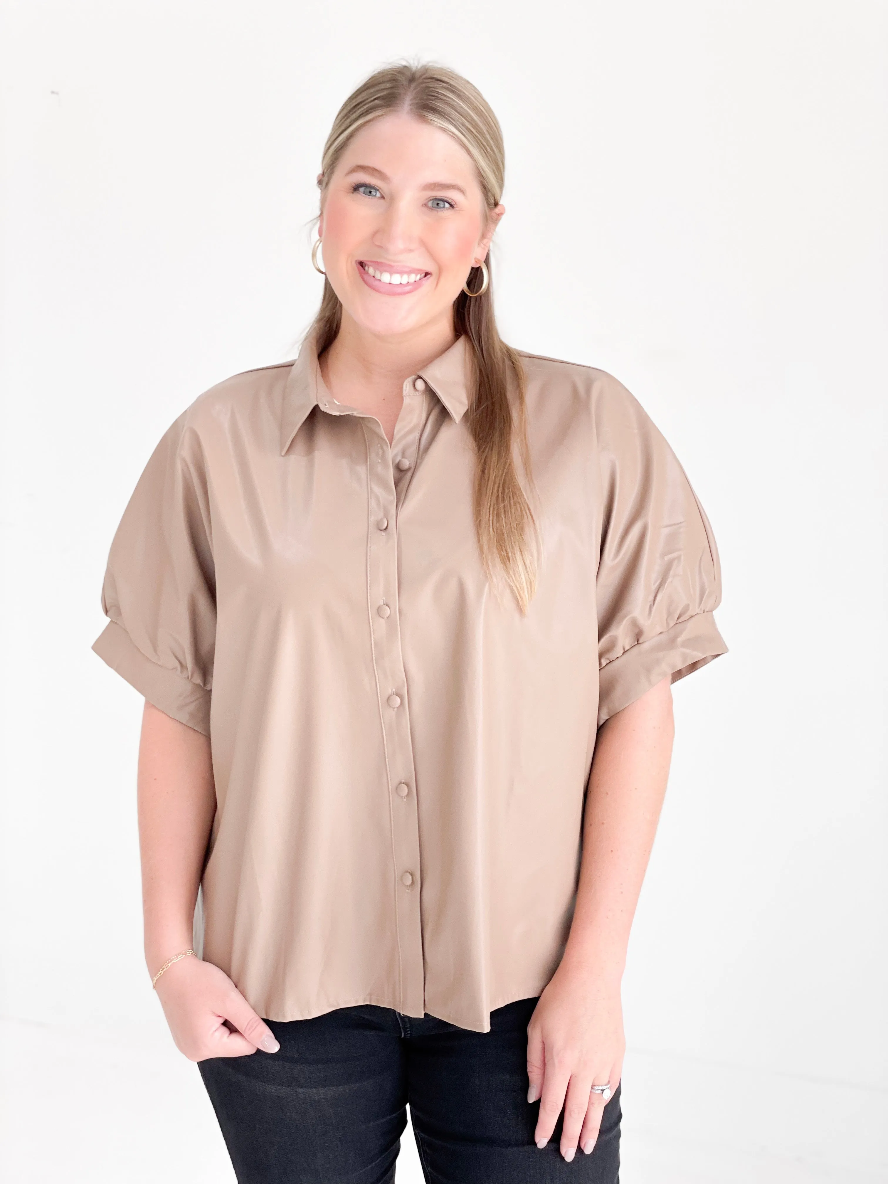 Ryle Leather Top