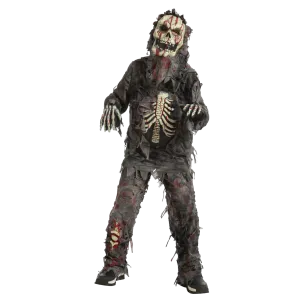 Scary Black Zombie Costume - Child