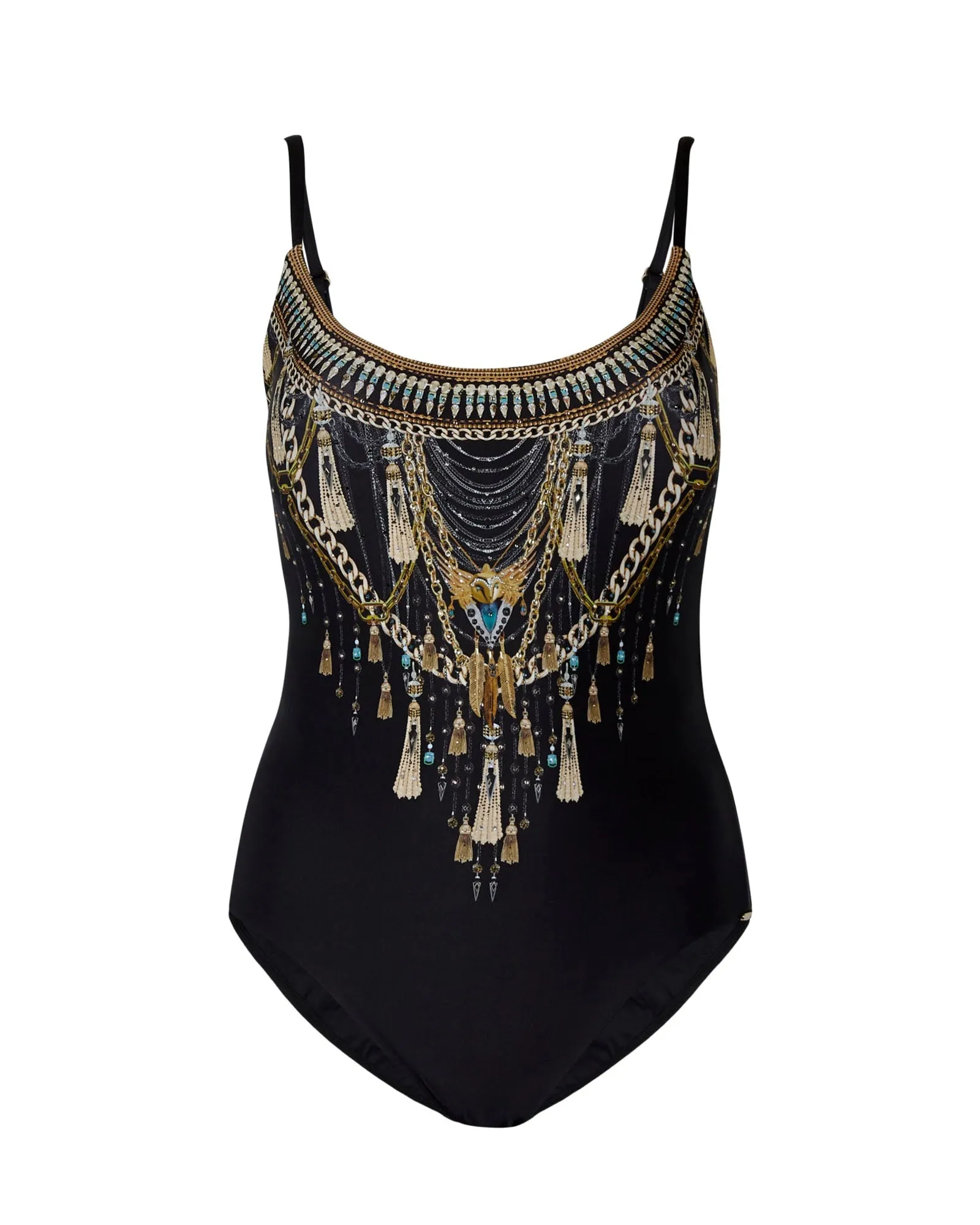 Sharmila Scoop Neck One Piece | BLACK