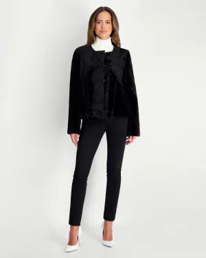 Sheared Mink Jacket with Lamb Trim