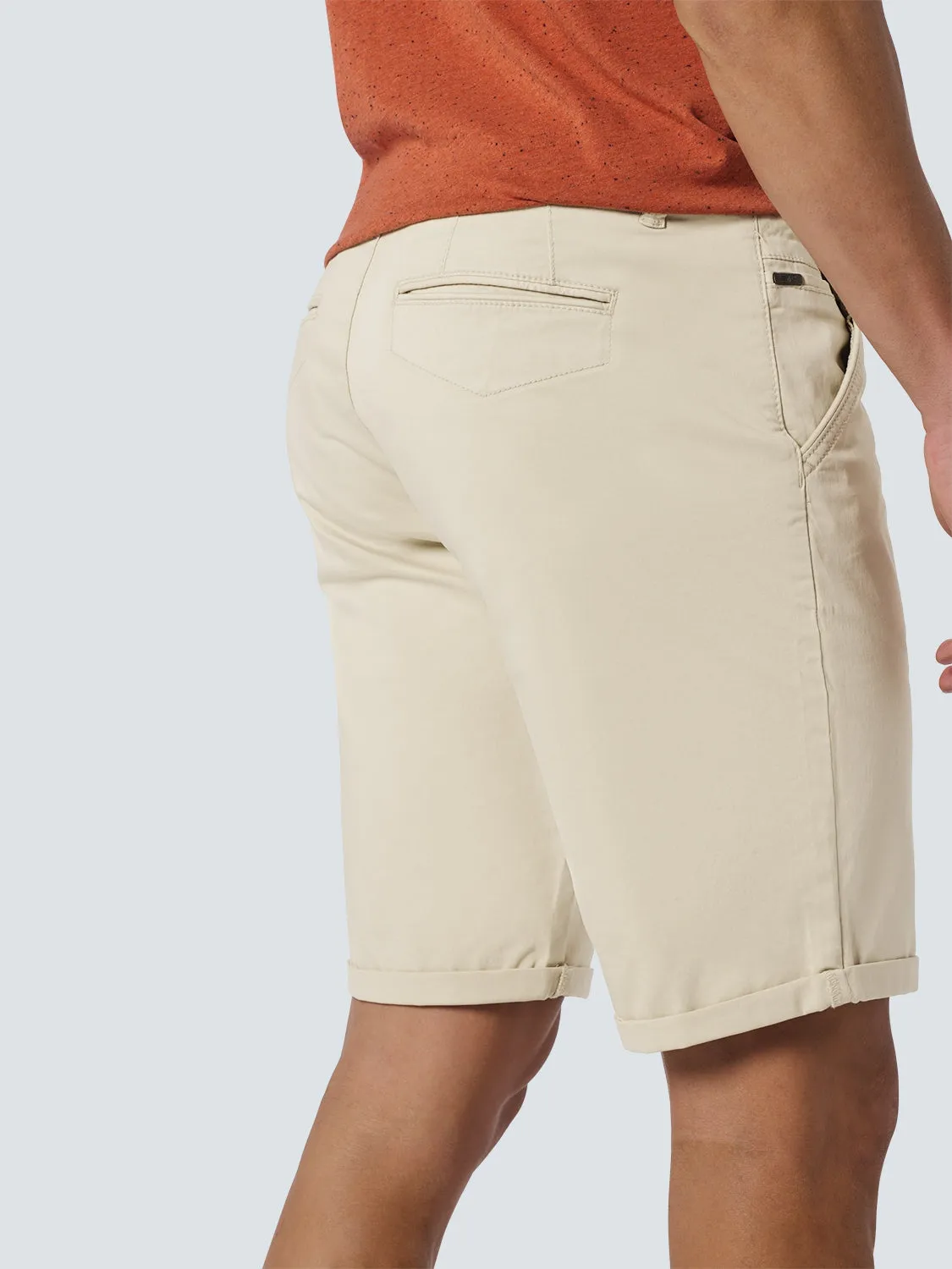 Short Chino Garment Dyed Twill Stretch | Cement