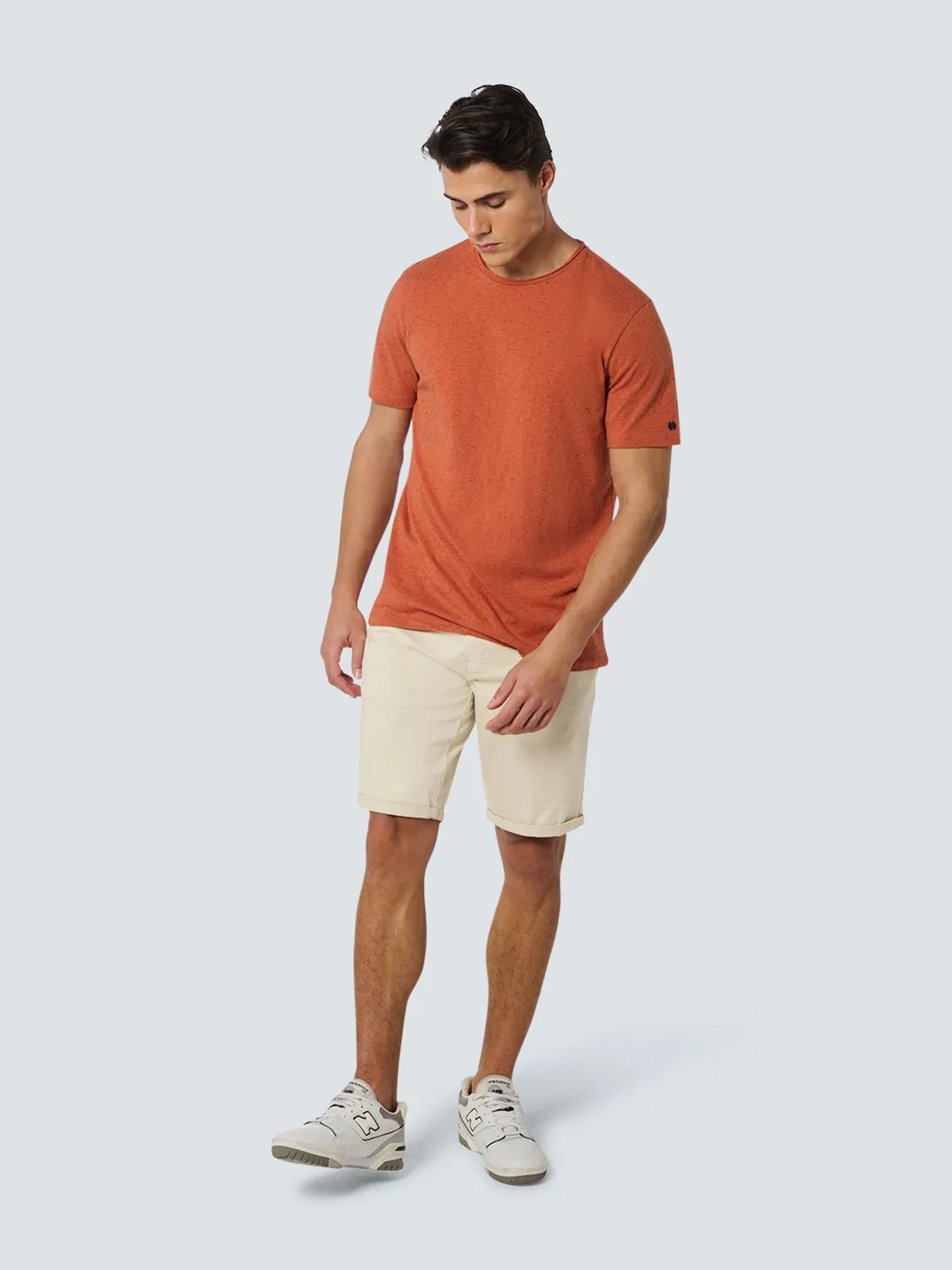 Short Chino Garment Dyed Twill Stretch | Cement