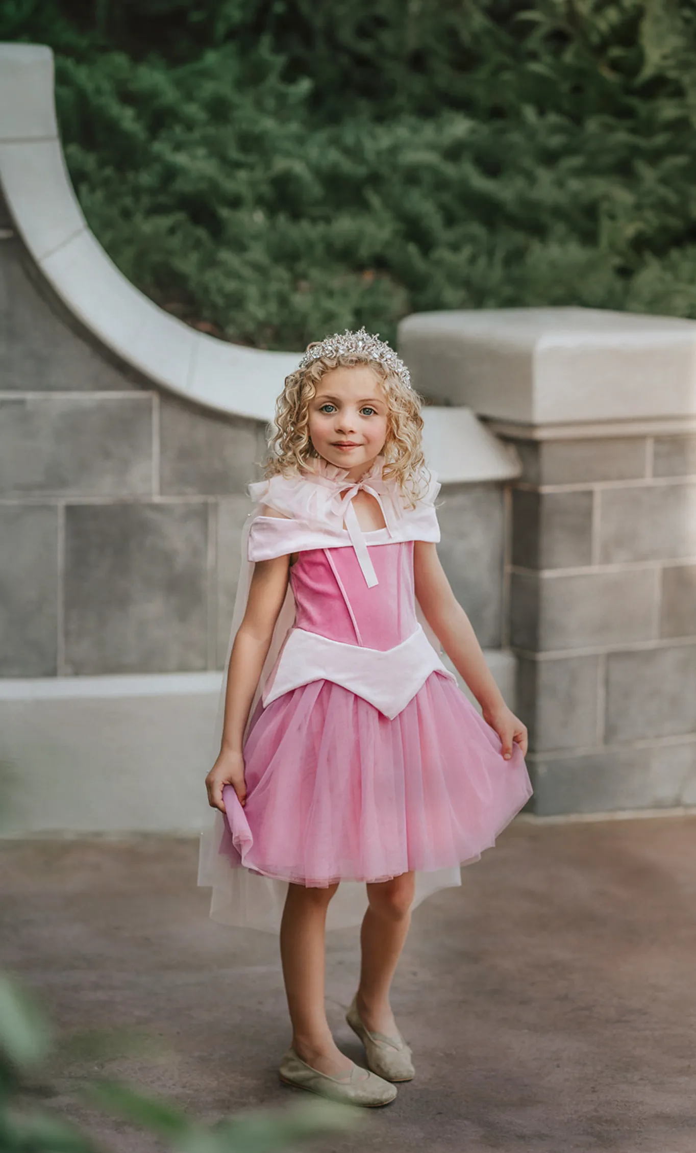 Sleeping Beauty Pearl Accent Princess Cape