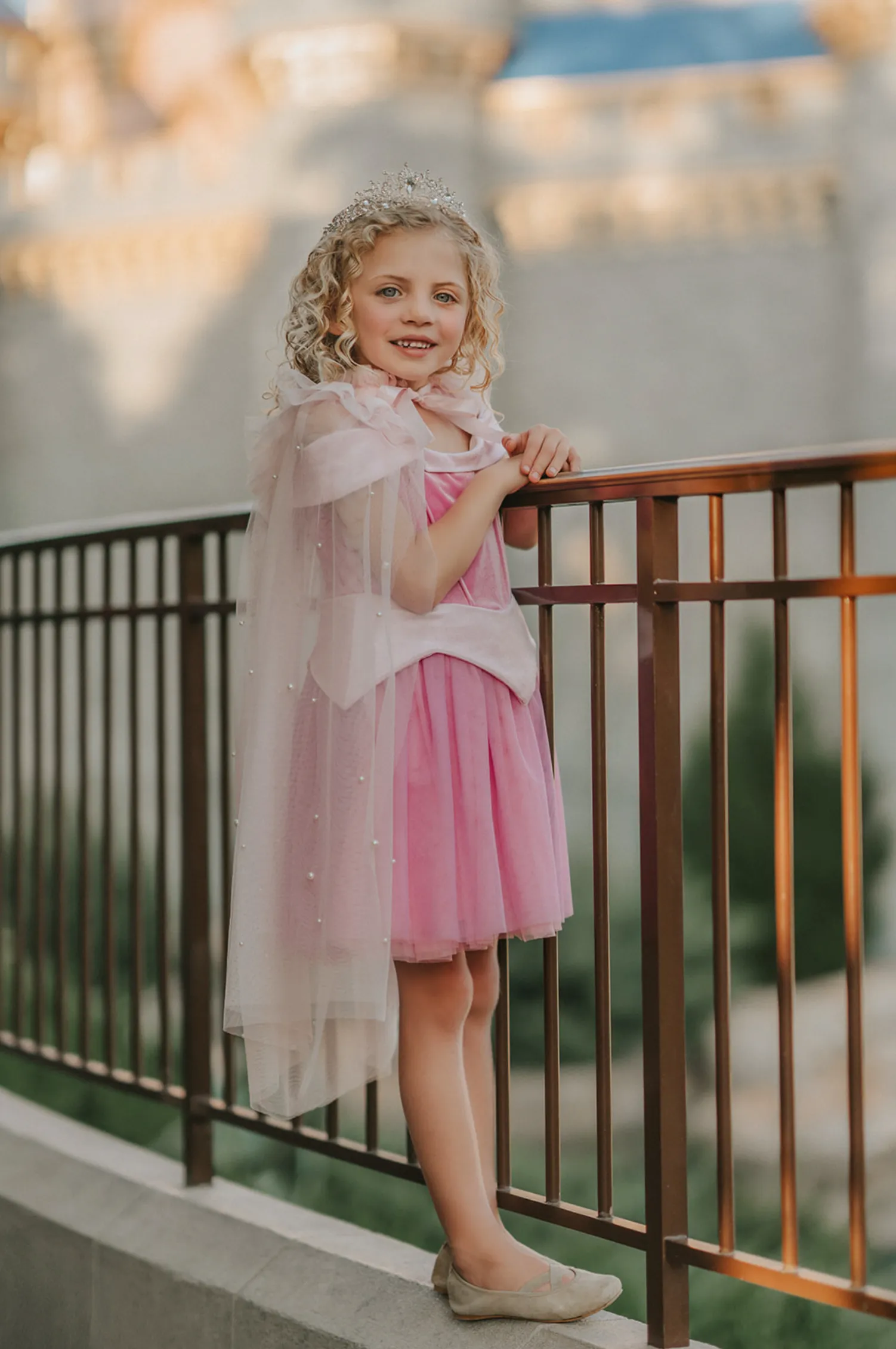 Sleeping Beauty Pearl Accent Princess Cape