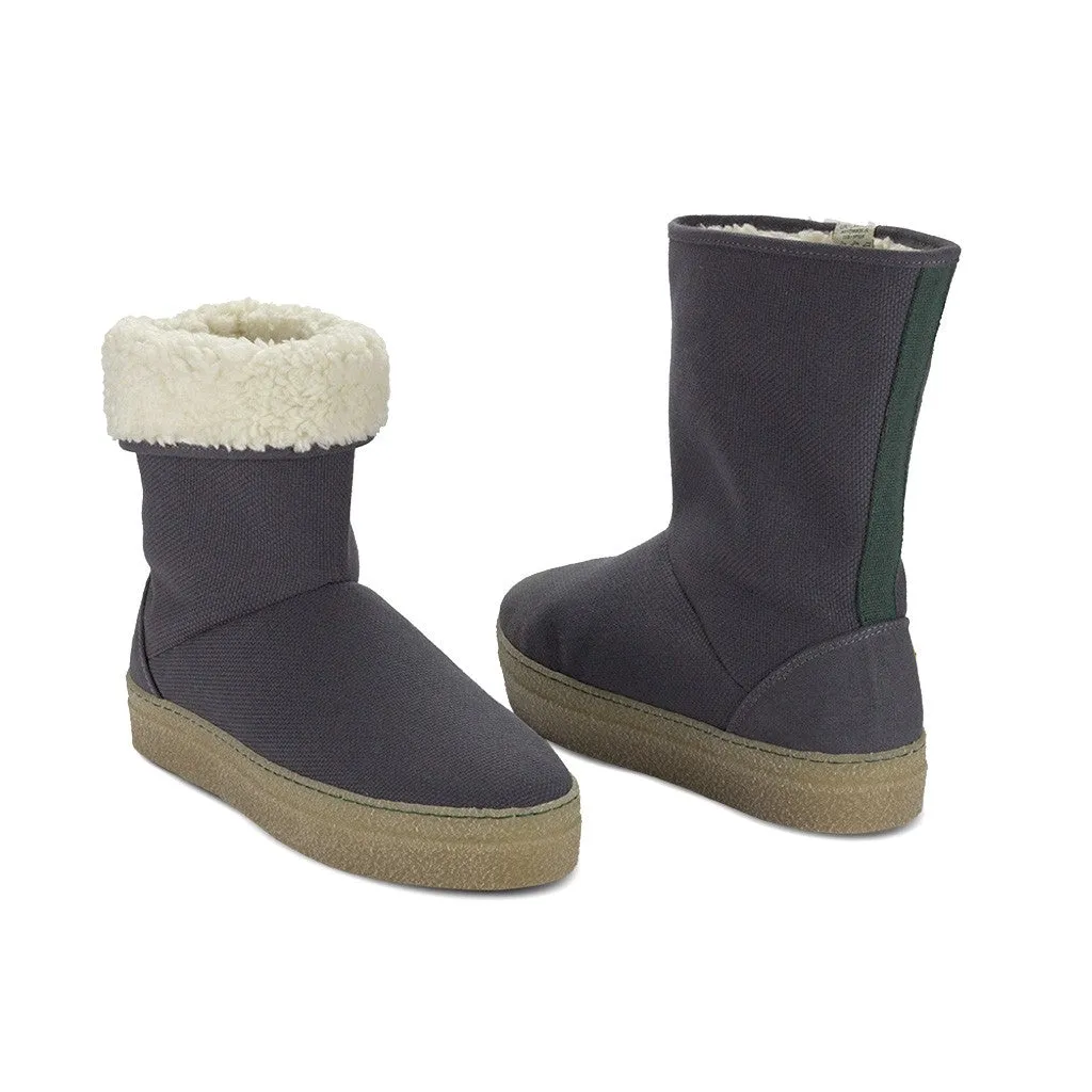 Vegan winter bootie gray JOY003