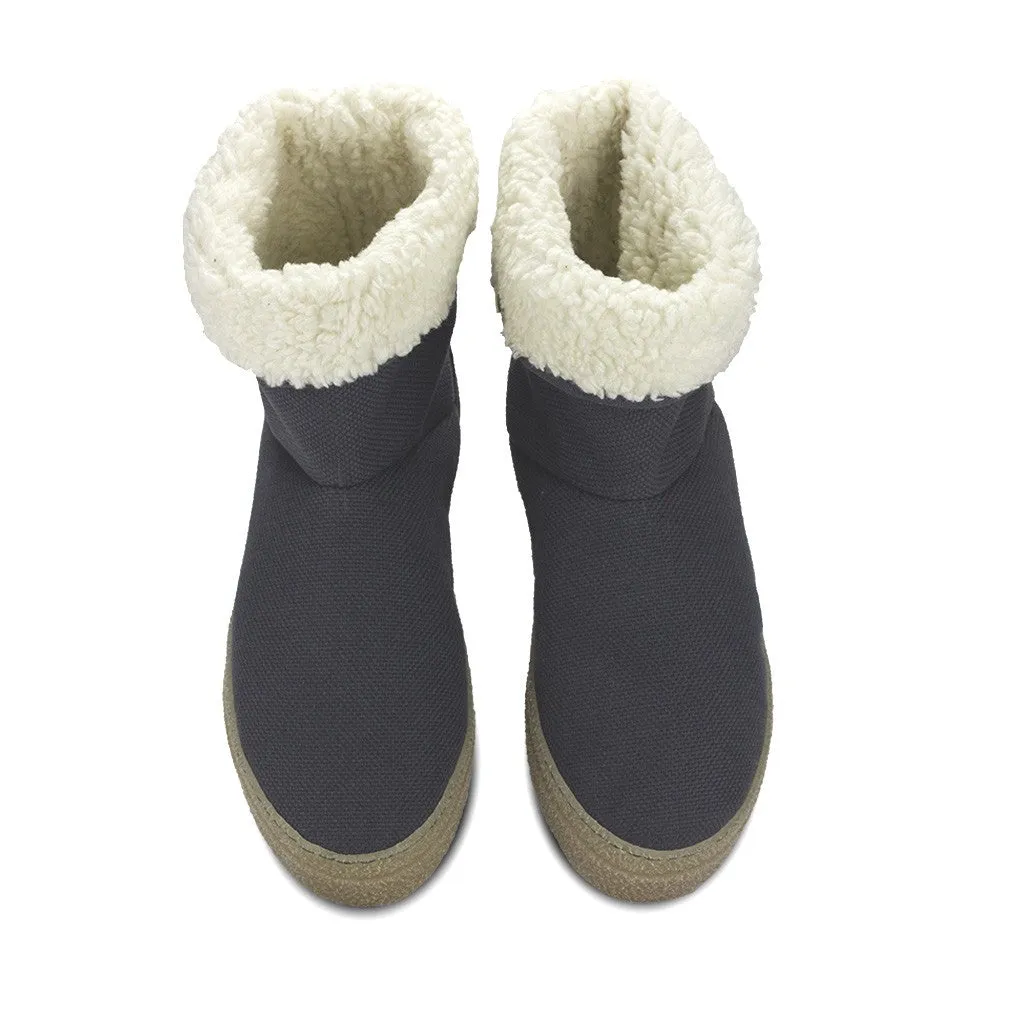 Vegan winter bootie gray JOY003