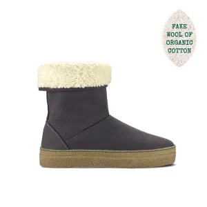 Vegan winter bootie gray JOY003