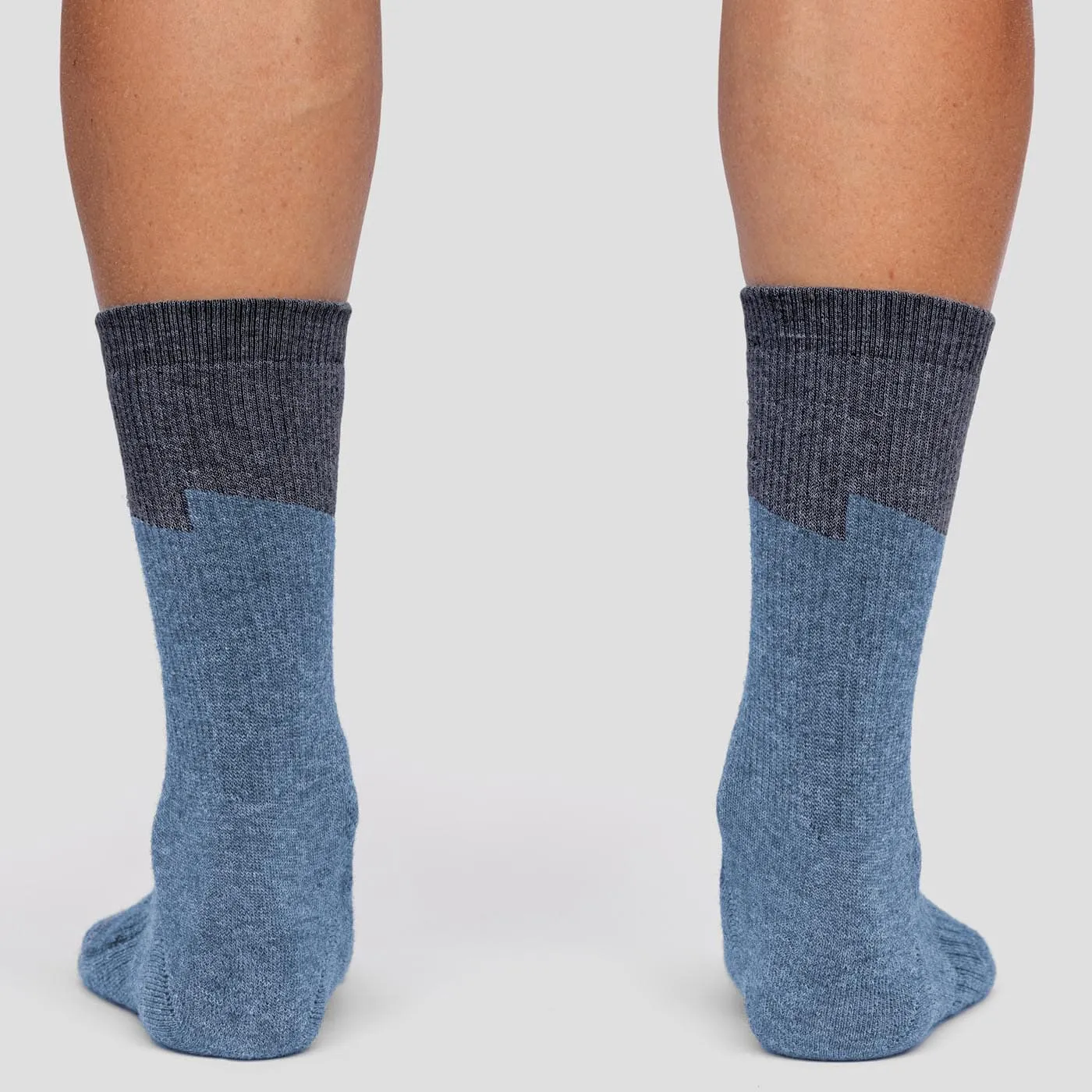 Winter Merino Bolt Sock - Sapphire