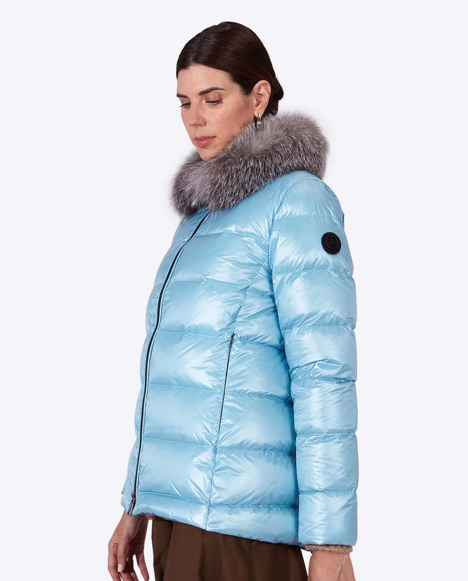 Women's down jacket KARINA-I CRYSTAL BLUE
