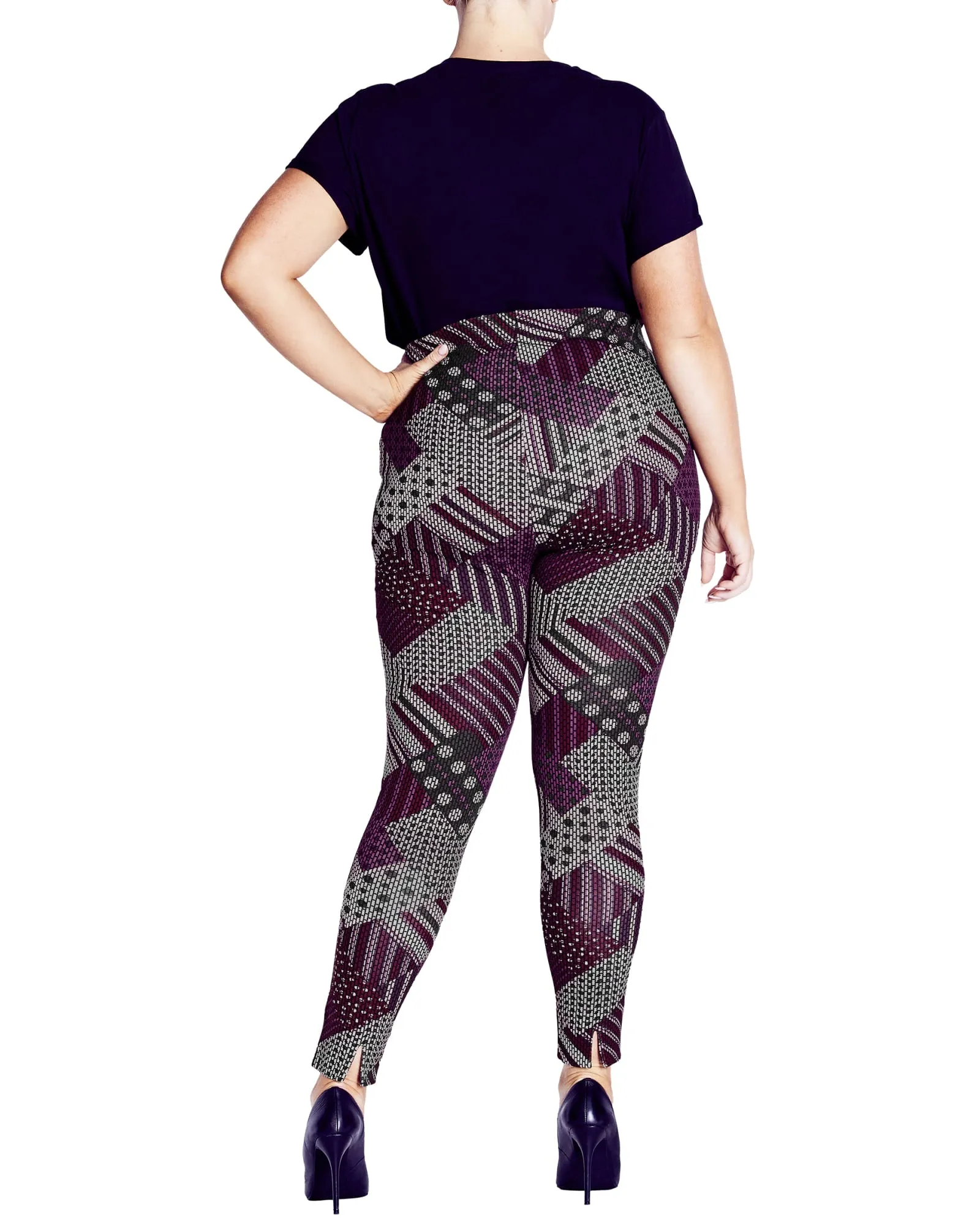 Zoe Geo Pant | Plum Geo